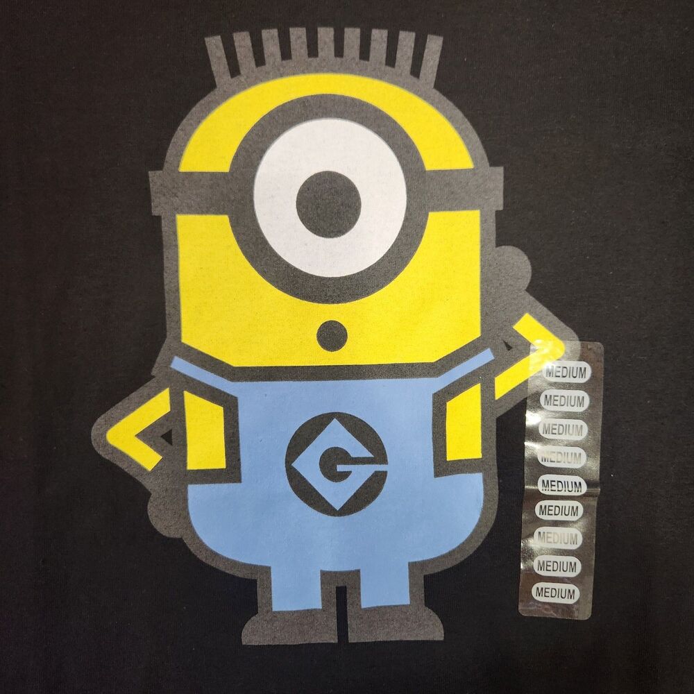Minions Despicable Me Graphic The Rise Of Gru T-Shirt Black Adult Size M NEW!